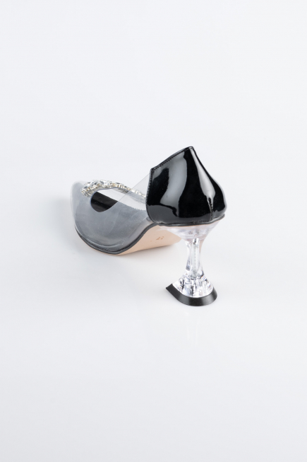 Black Patent Leather Stiletto ABR1055
