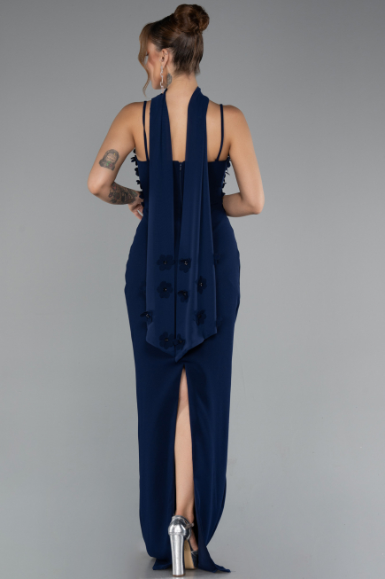 Long Navy Blue Evening Dress ABU5181