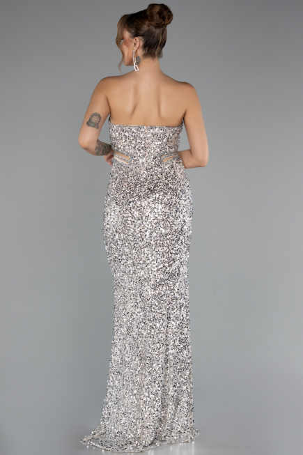 Long Beige Evening Dress ABU5185