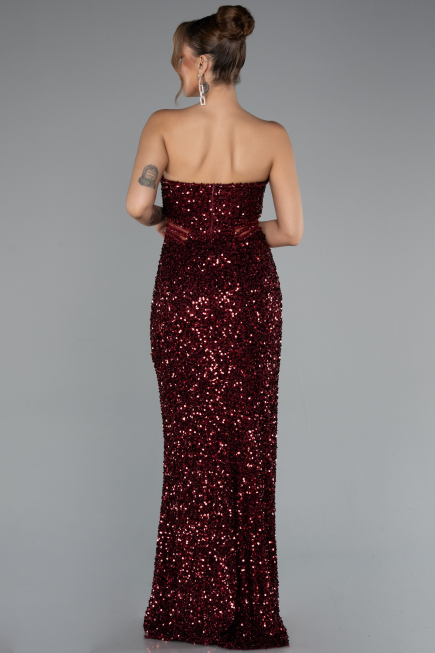 Long Burgundy Evening Dress ABU5185