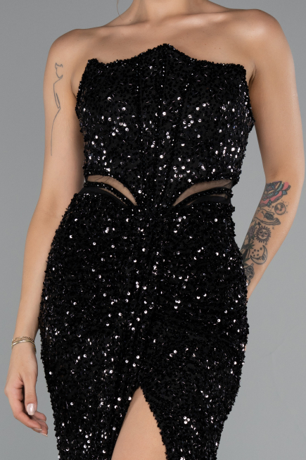 Long Black Evening Dress ABU5185