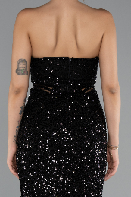 Long Black Evening Dress ABU5185