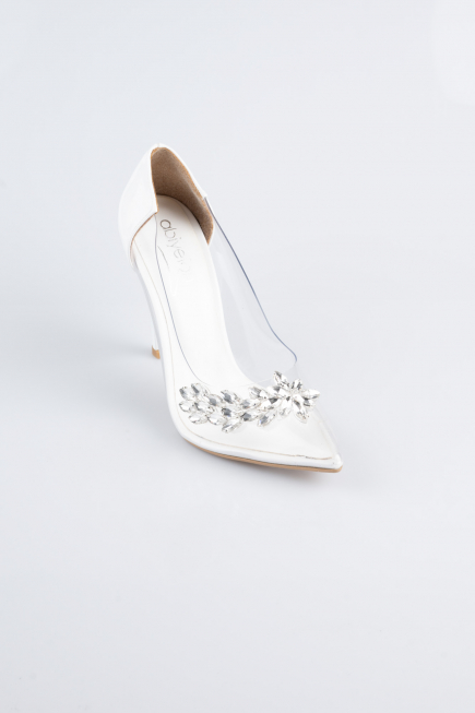 White Patent Leather Evening Shoe AB1150