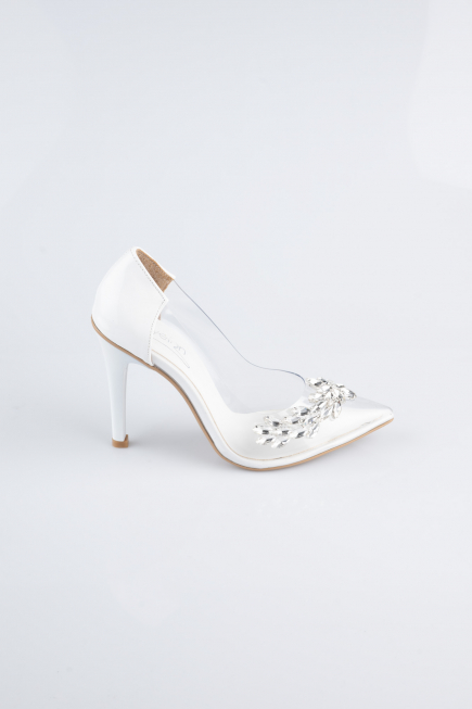 White Patent Leather Evening Shoe AB1150