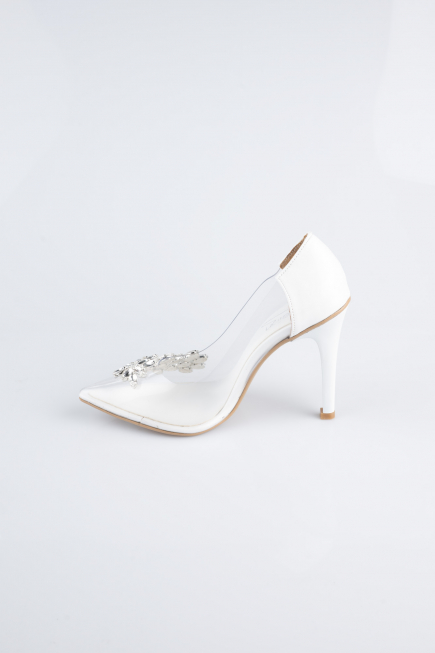 White Patent Leather Evening Shoe AB1150