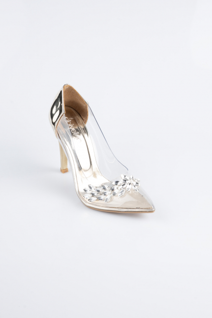 Gold Patent Leather Evening Shoe AB1150