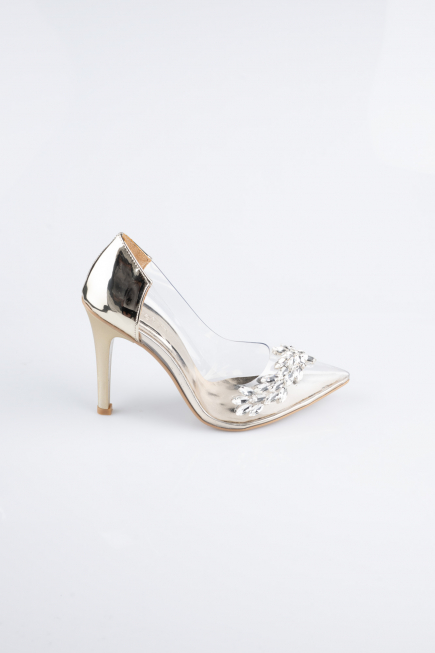 Gold Patent Leather Evening Shoe AB1150