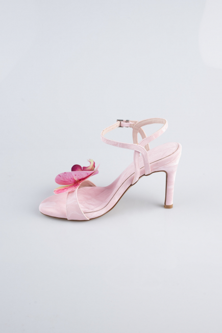 Powder Color Suede Evening Shoe ABN1151