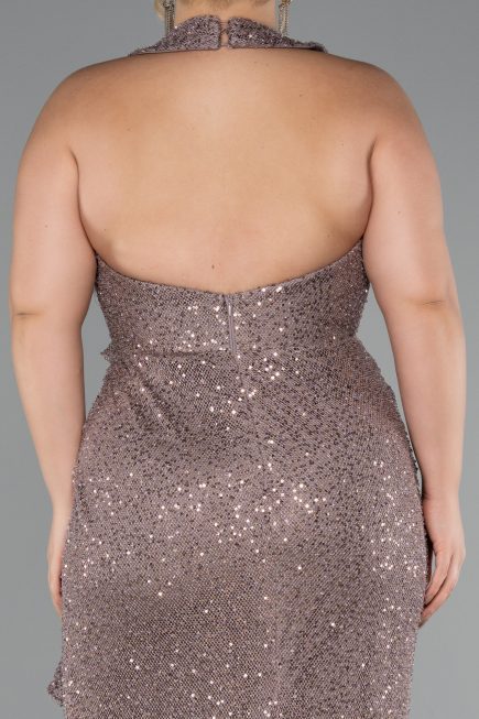 Long Mink Scaly Evening Dress ABU5209