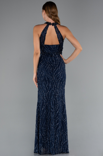 Long Navy Blue Evening Dress ABU5213