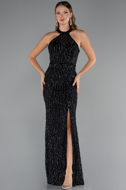 Long Black Evening Dress ABU5213