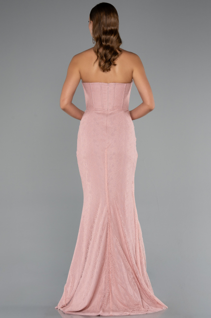 Long Powder Color Dantelle Mermaid Evening Gown ABU5215