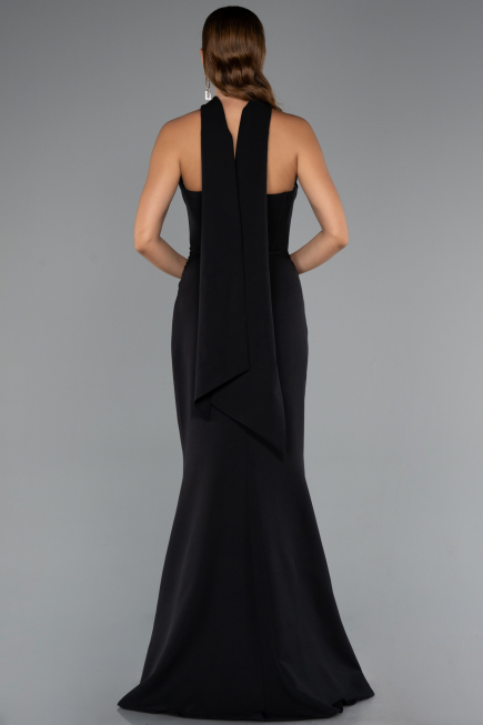 Long Black Prom Gown ABU5216