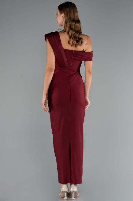 Midi Burgundy Cocktail Dress ABK2423