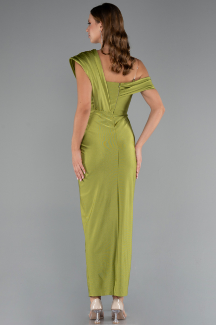 Midi Pistachio Green Cocktail Dress ABK2423