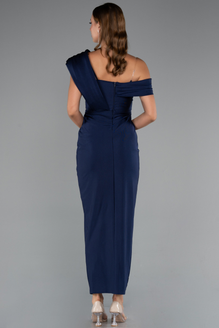 Midi Navy Blue Cocktail Dress ABK2423