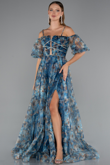 Long Oil Green Evening Dress ABU5221