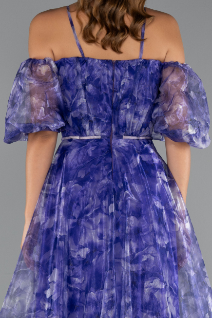 Long Purple Evening Dress ABU5221