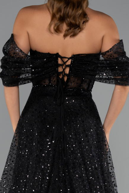 Long Black Evening Dress ABU5226