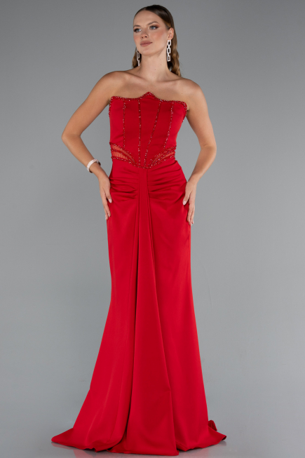 Long Red Evening Dress ABU5227