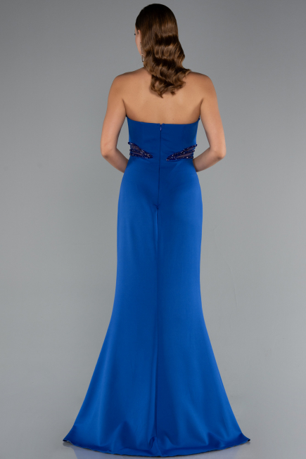 Long Sax Blue Evening Dress ABU5227