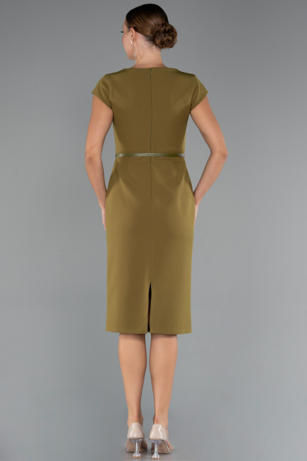 Midi Pistachio Green Cocktail Dress ABK2428