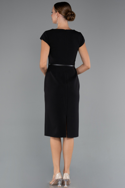 Midi Black Cocktail Dress ABK2428
