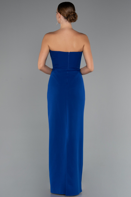 Long Sax Blue Evening Gown ABU5235