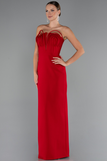 Long Red Evening Gown ABU5235
