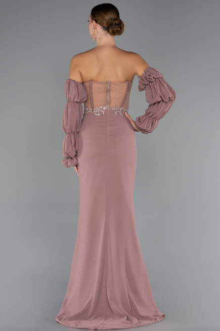 Long Onion Skin Chiffon Evening Dress ABU5241