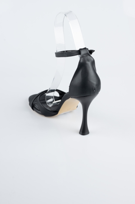 Black Leather Evening Shoe ABD1156
