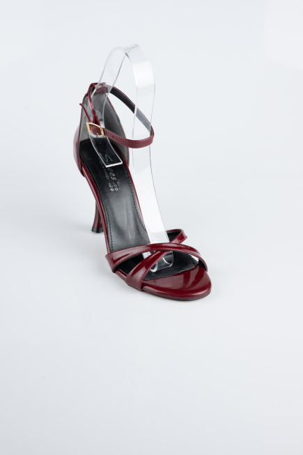 Burgundy Patent Leather Evening Shoe ABR1156