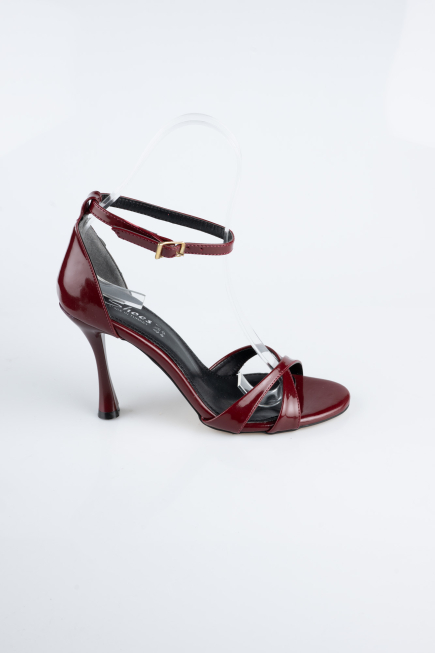 Burgundy Patent Leather Evening Shoe ABR1156