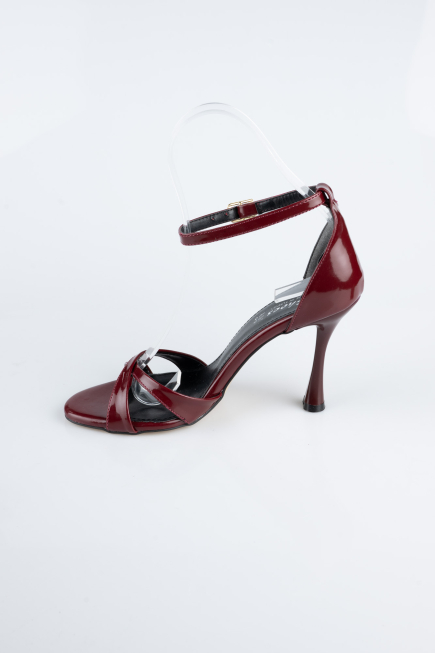 Burgundy Patent Leather Evening Shoe ABR1156