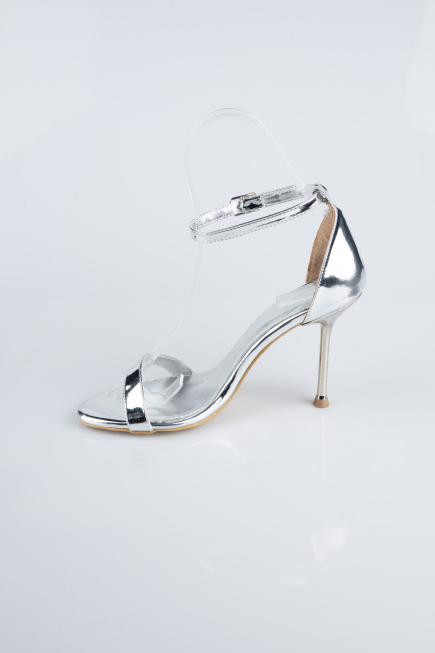 Silver Patent Leather Evening Shoe ABR1157