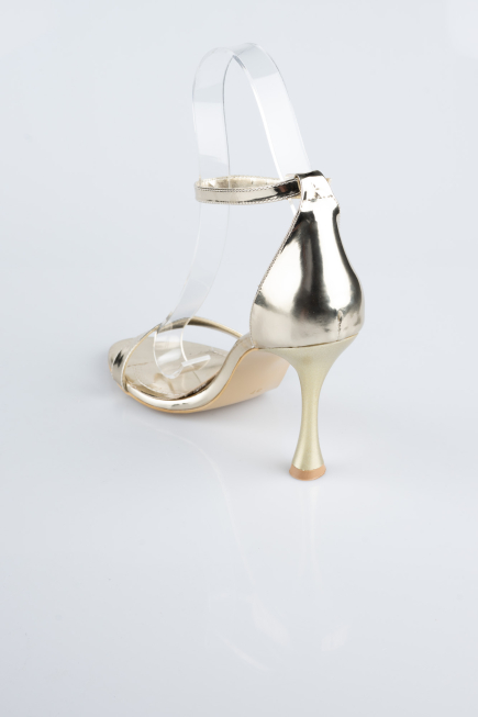 Gold Patent Leather Evening Shoe ABR1158