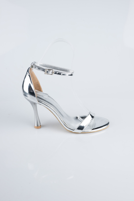 Silver Patent Leather Evening Shoe ABR1158