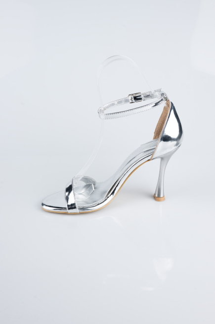 Silver Patent Leather Evening Shoe ABR1158