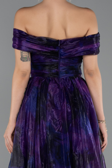 Long Purple Evening Dress ABU5262