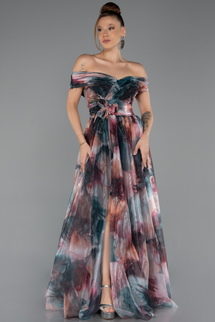 Long Onion Skin Evening Dress ABU5262