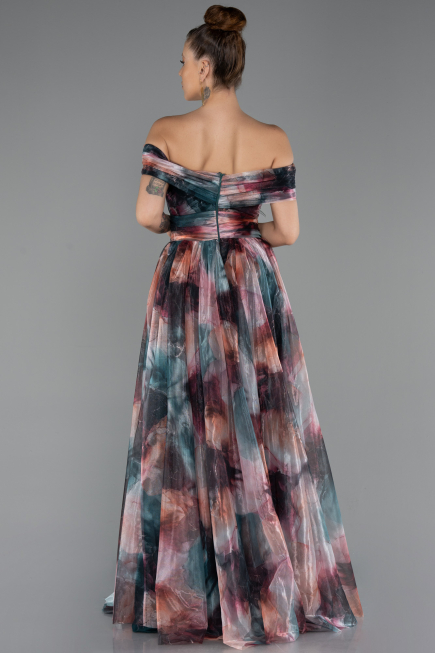 Long Onion Skin Evening Dress ABU5262
