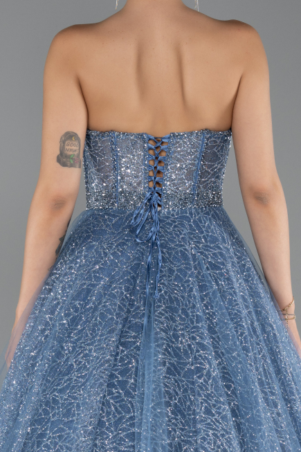 Long Indigo Evening Dress ABU5265