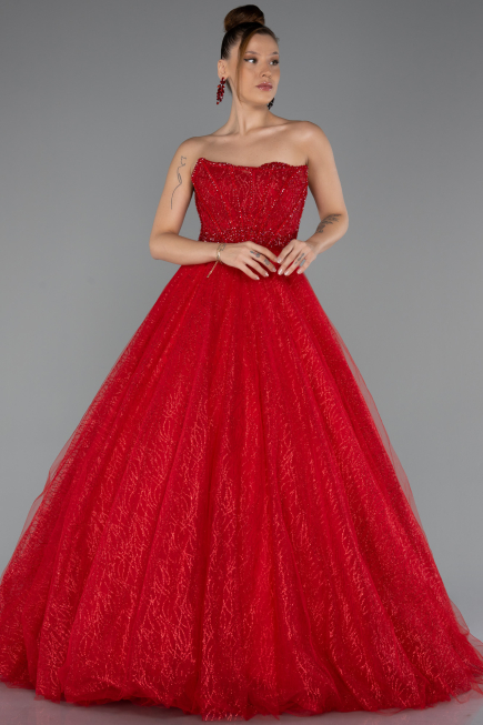 Long Red Evening Dress ABU5265