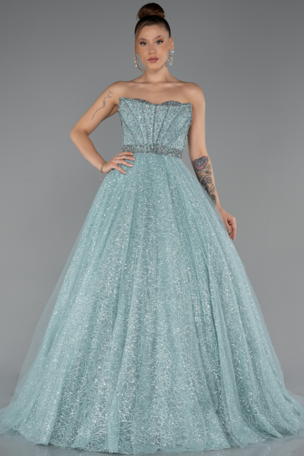 Long Mint Evening Dress ABU5265