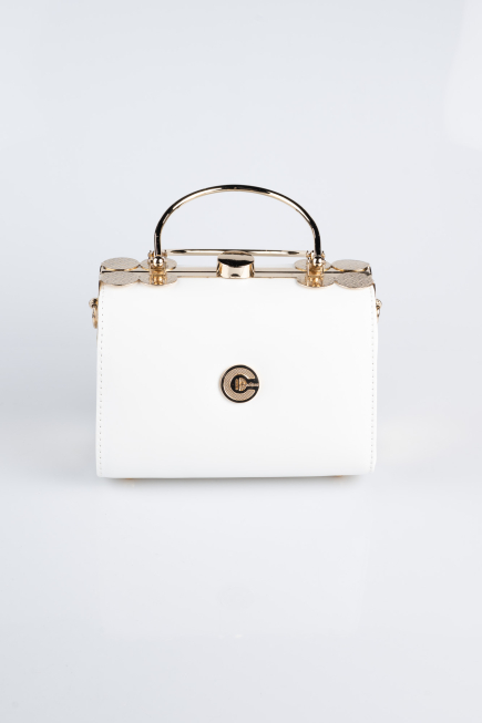 White Leather Night Bag KC170