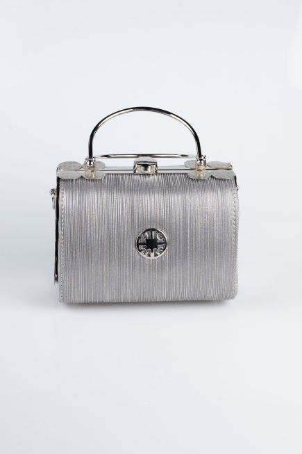 Platinum Laser Cut Evening Bag KC170