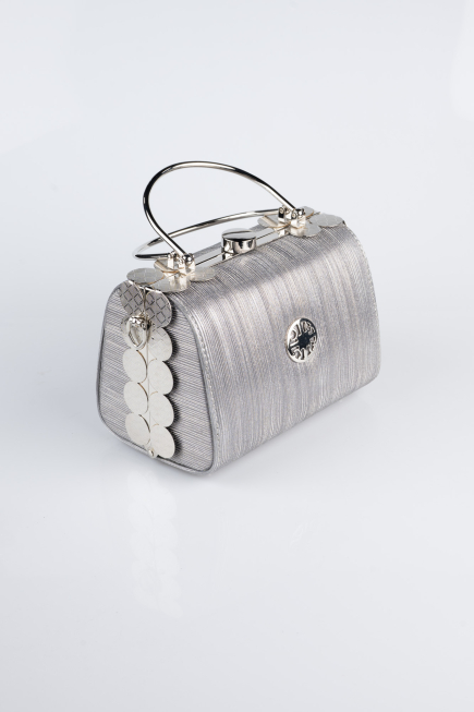 Platinum Laser Cut Evening Bag KC170