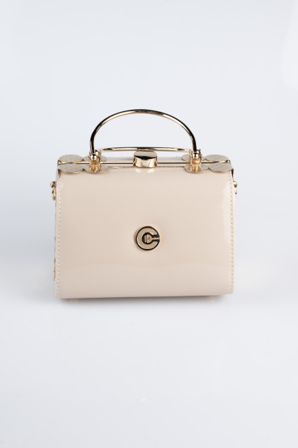 Mink Patent Leather Evening Bag KC170