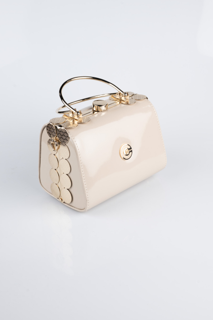 Mink Patent Leather Evening Bag KC170