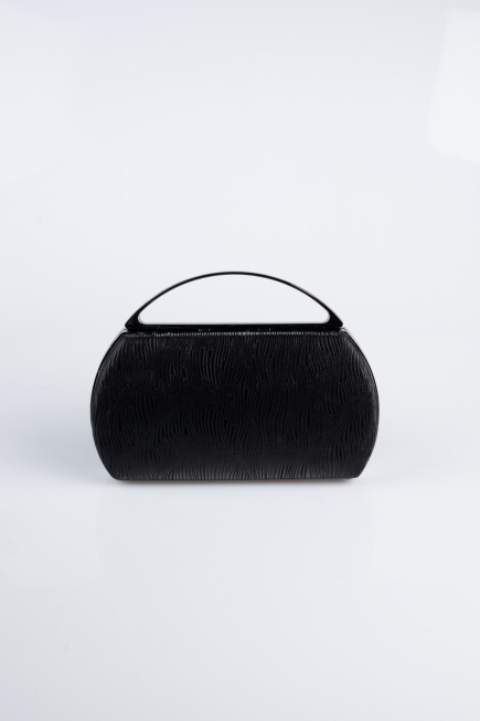 Black Laser Cut Night Bag V351